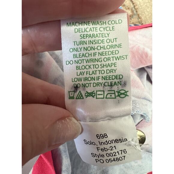 LILLY PULITIZER Sophie Resort White Isle Of Tile UPF 50+ Shift Dress Sz S - Picture 11 of 13